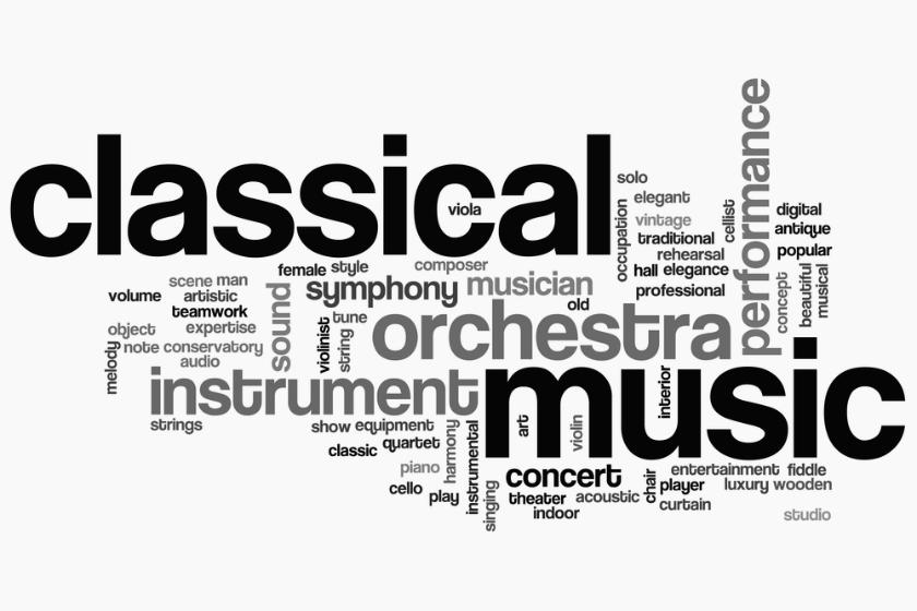 Classical Music Wordcloud